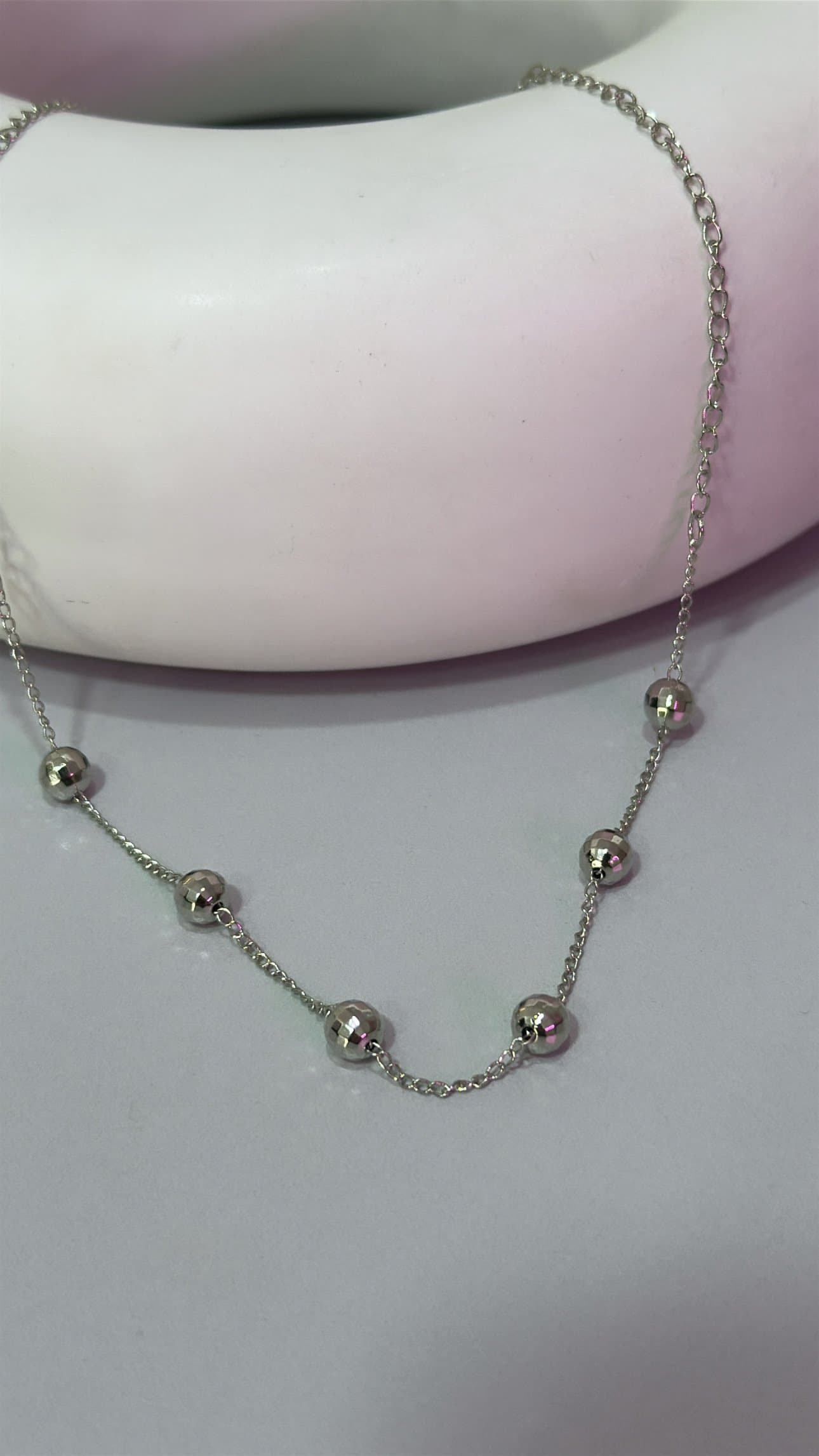 Colar Bolinhas Prata