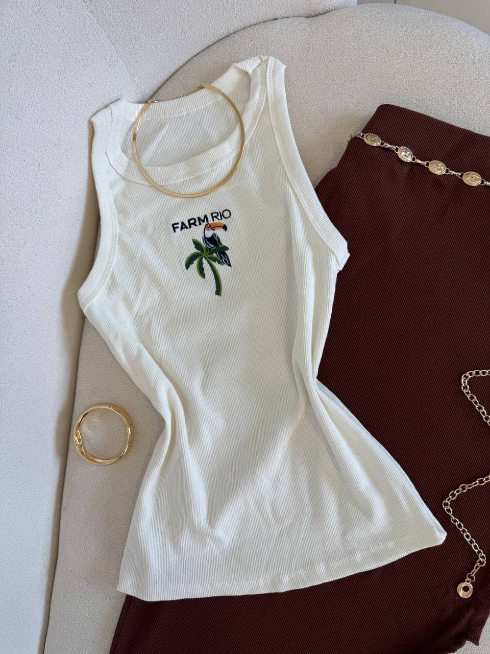 Cinto Corrente Pequenas Mandalas Dourado