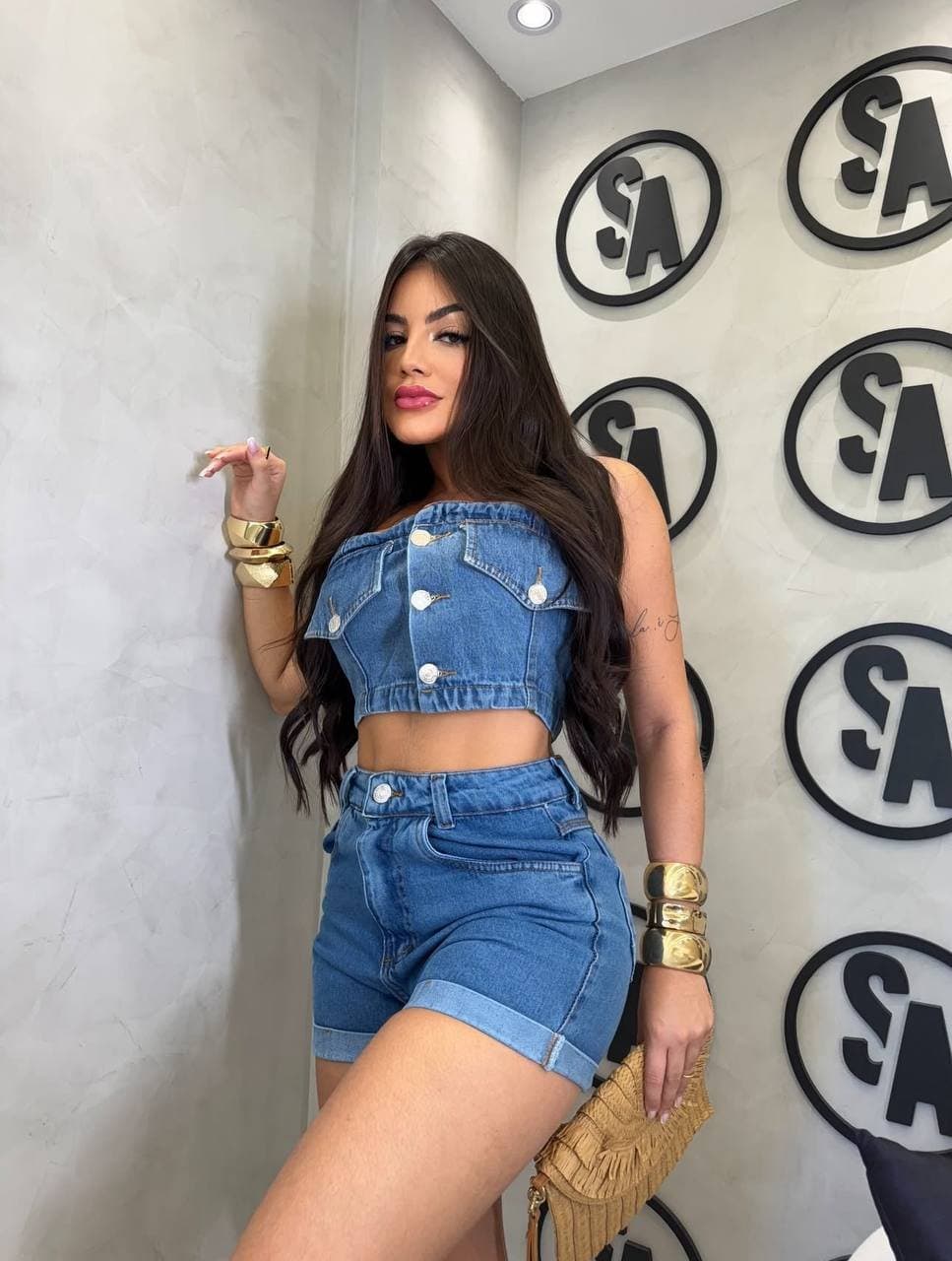 Cropped Jeans Sensação Sabrina