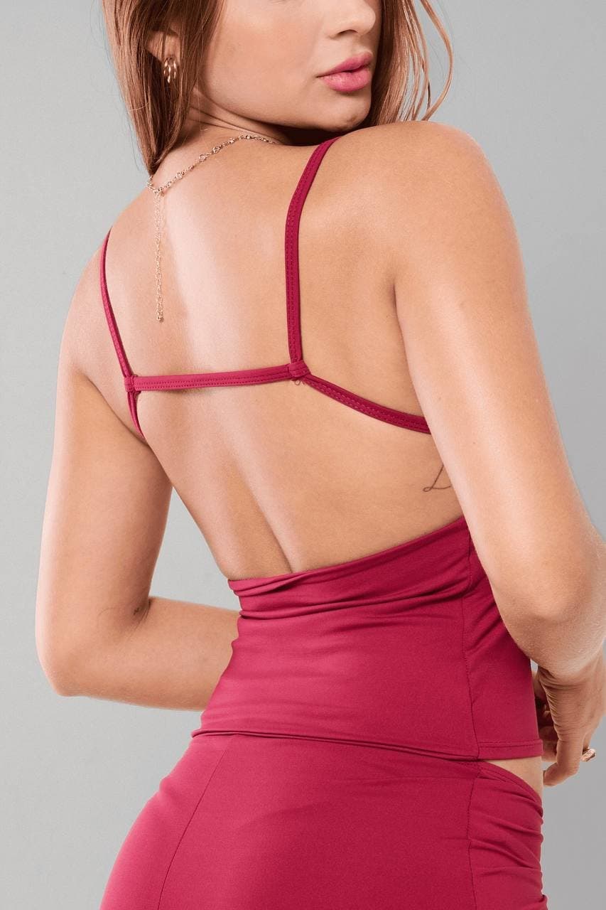 Regatinha Loren Poliamida Bordo