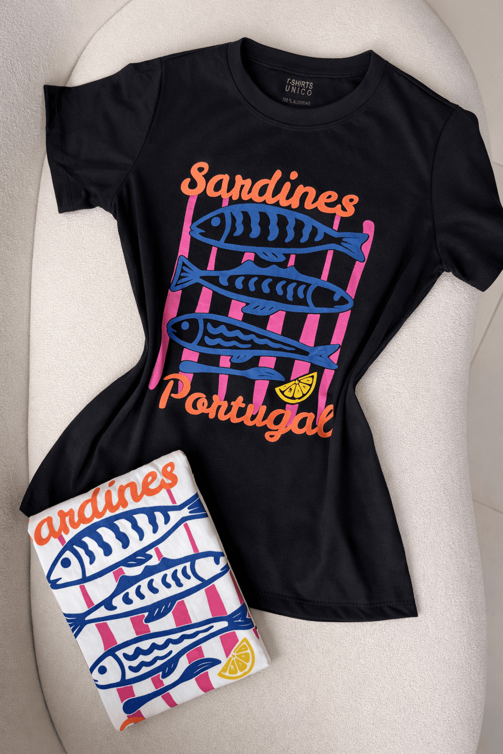 T-shirt Algodão Sardines