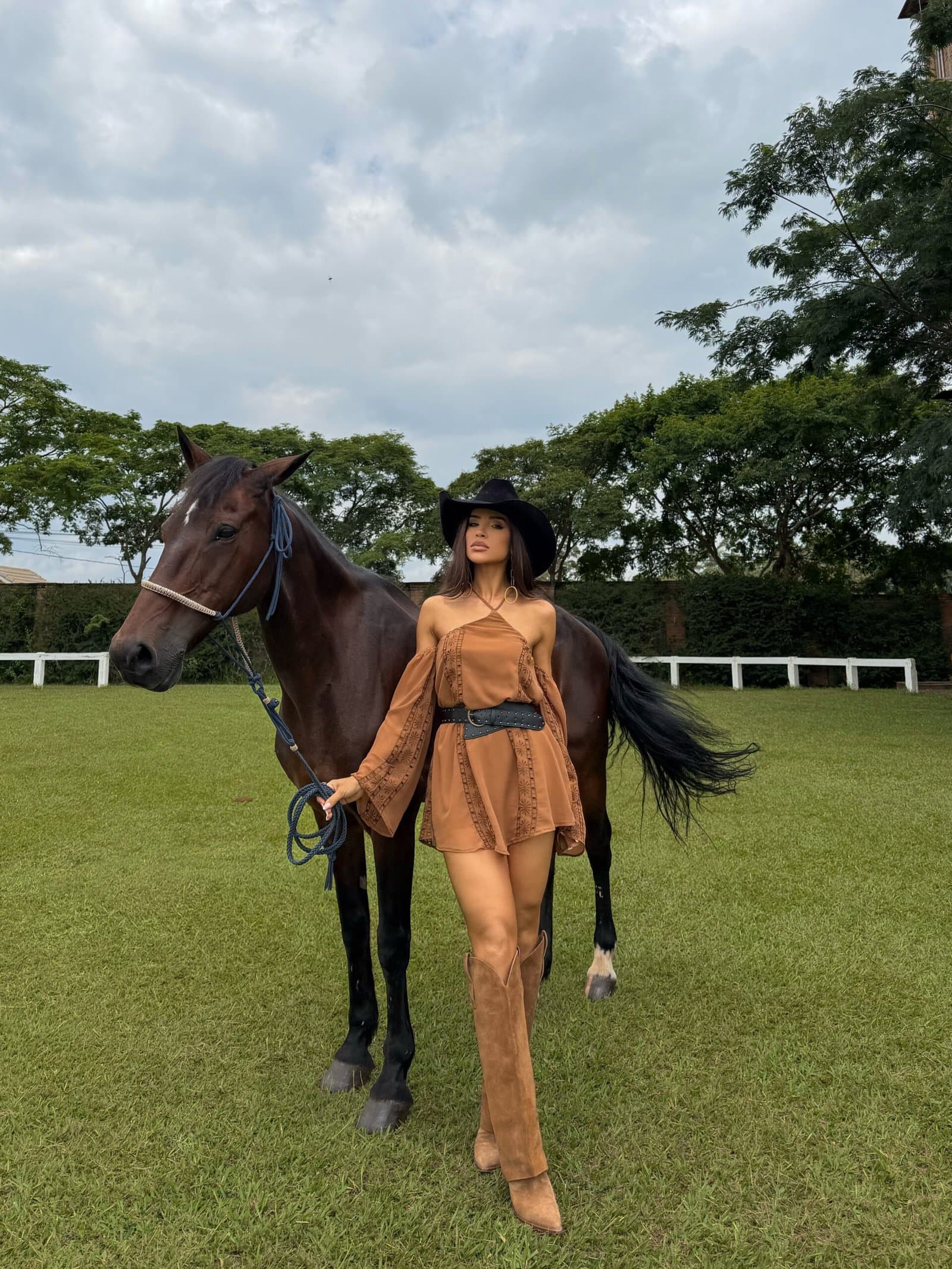 Vestido Laponne Marrom