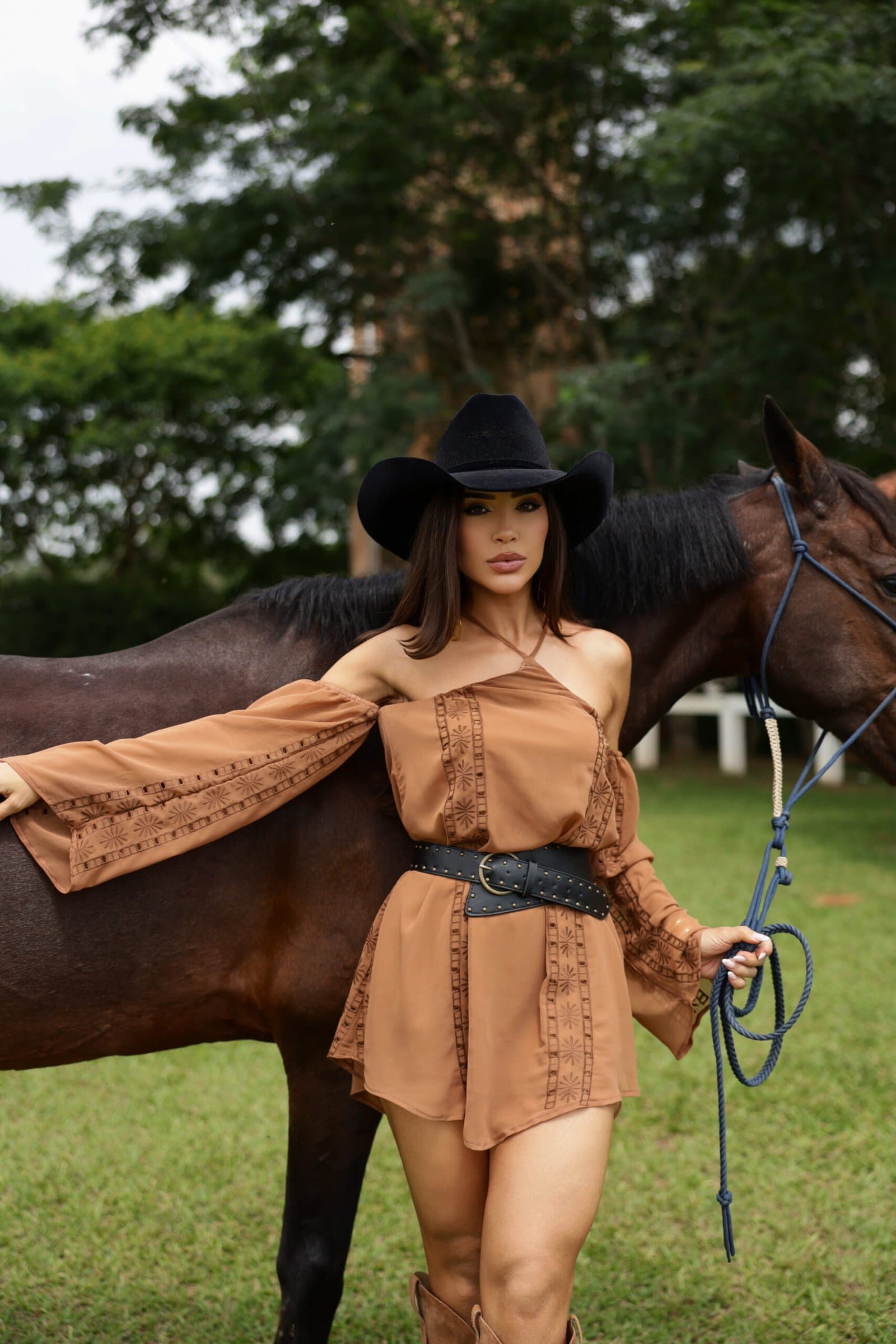 Vestido Laponne Marrom