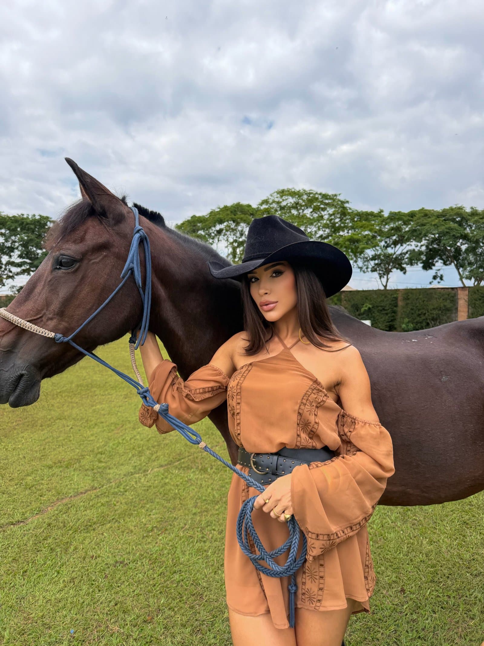 Vestido Laponne Marrom