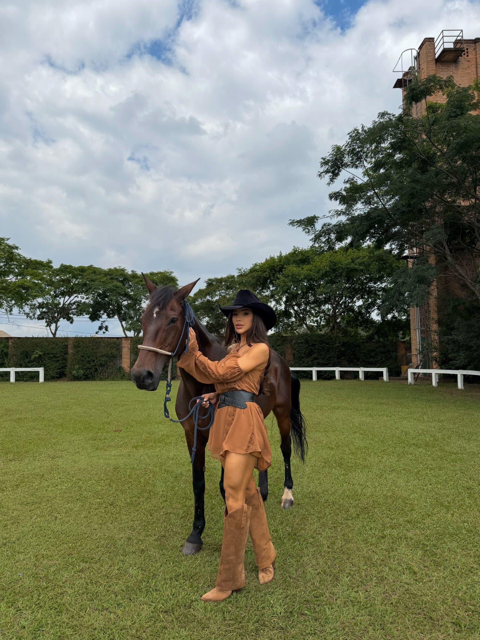 Vestido Laponne Marrom