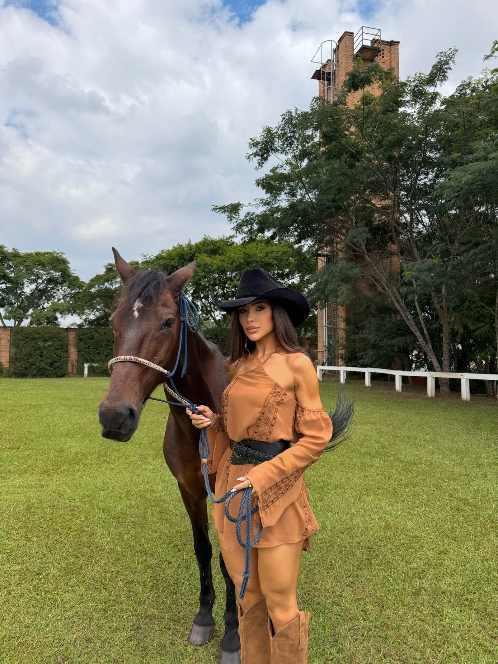 Vestido Laponne Marrom