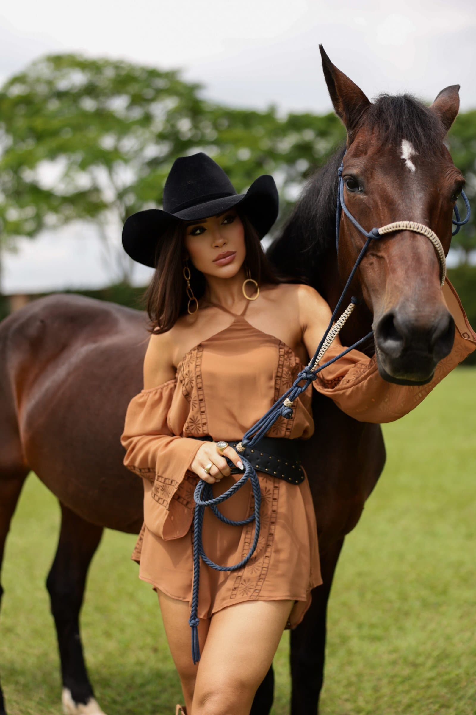 Vestido Laponne Marrom
