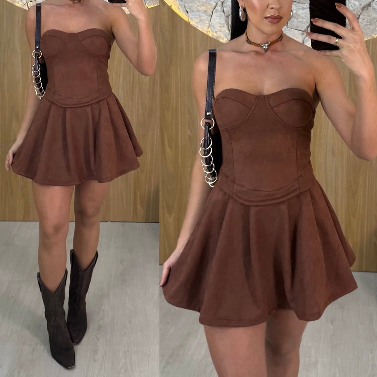 Vestido Suede Lorena