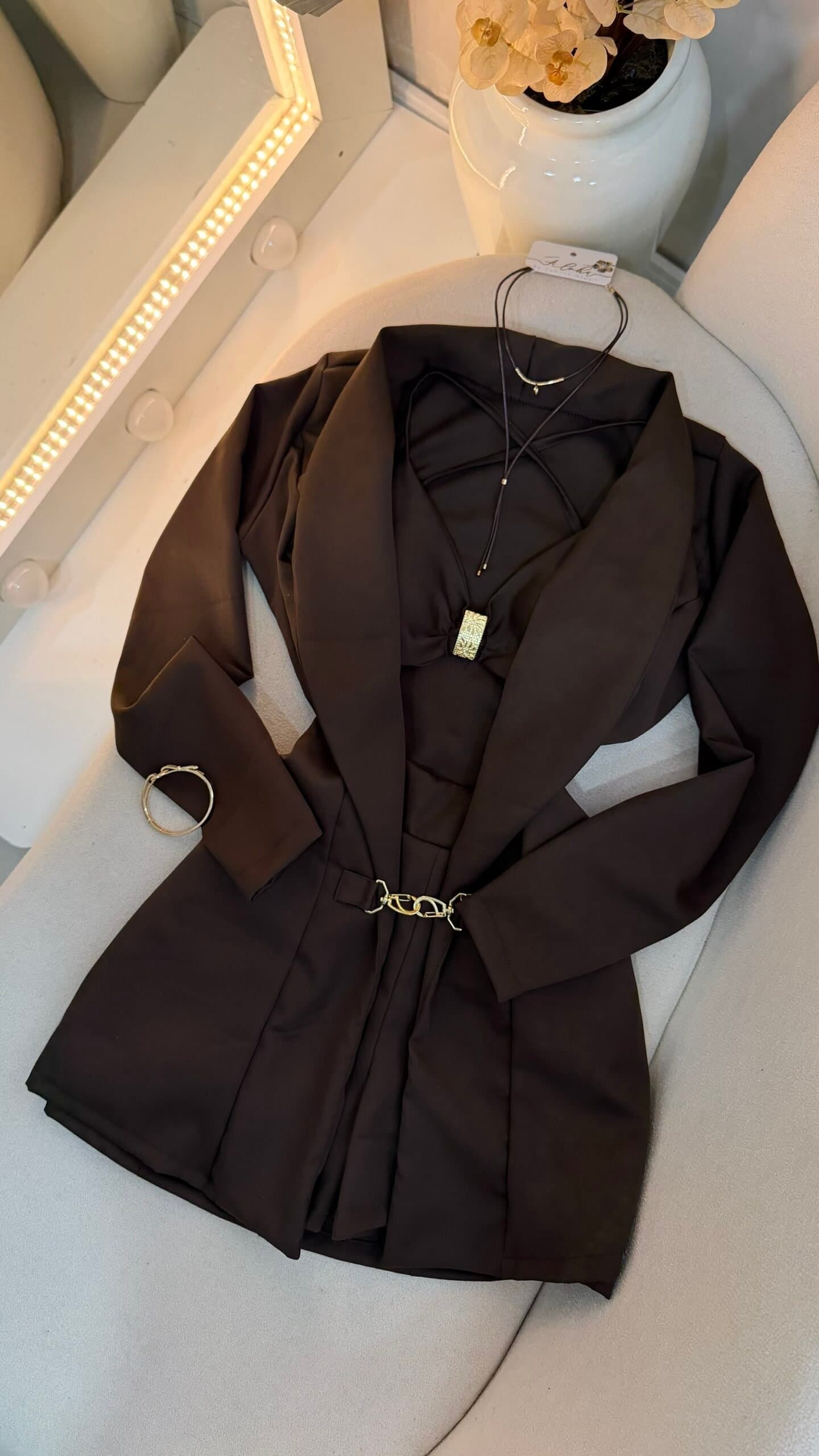 Conjunto Blazer Alfaiataria de 3 Peças