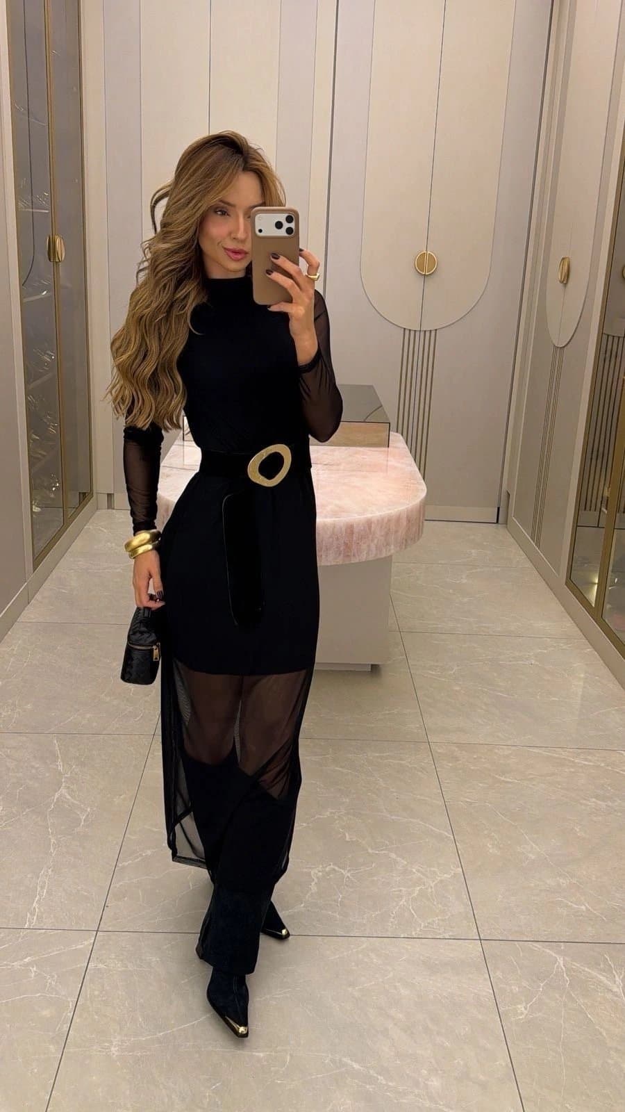 Vestido Longo Golinha em Tule Forrado