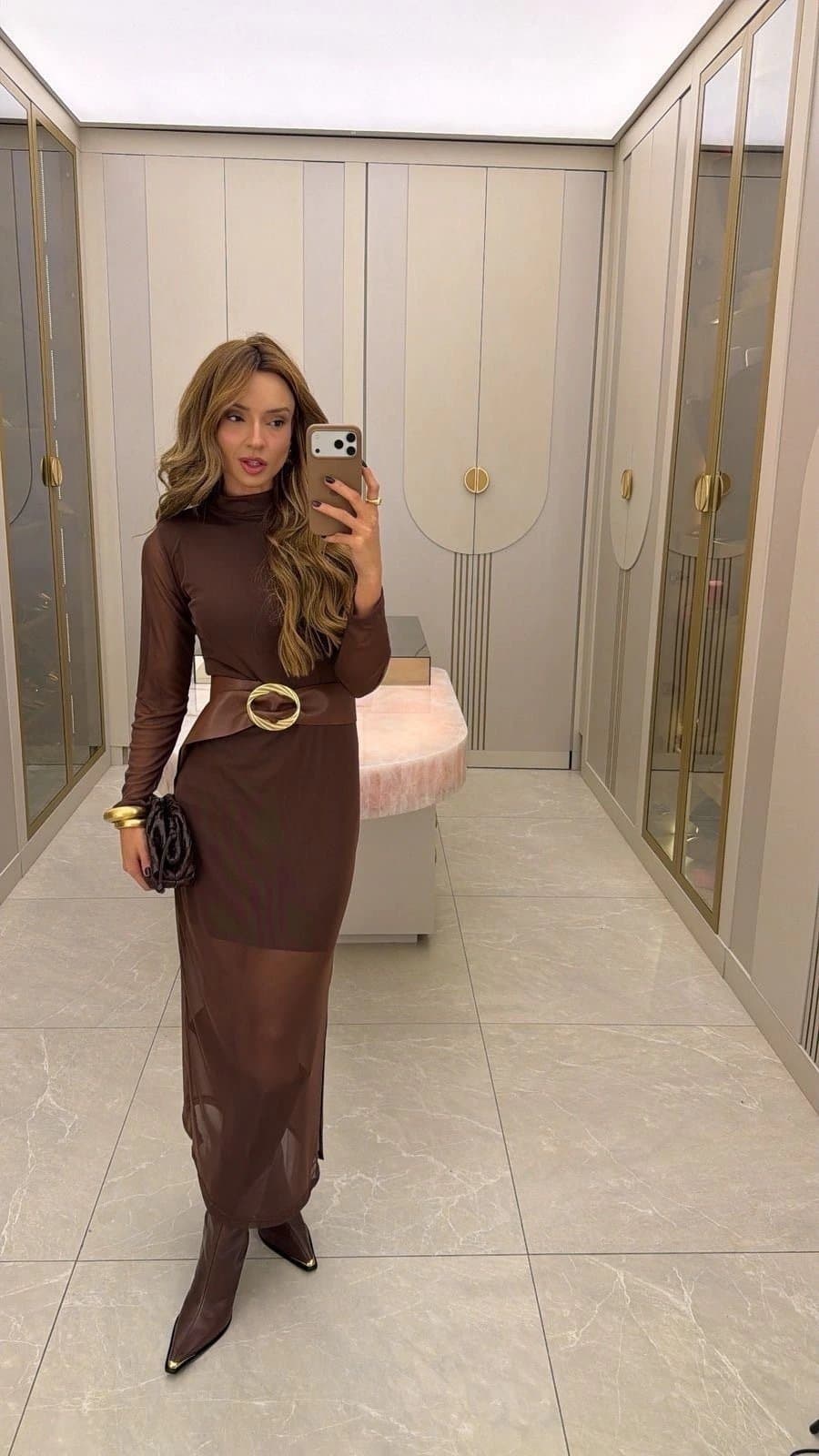 Vestido Longo Golinha em Tule Forrado