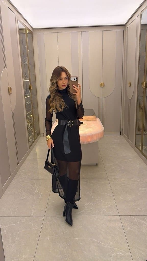 Vestido Longo Golinha em Tule Forrado