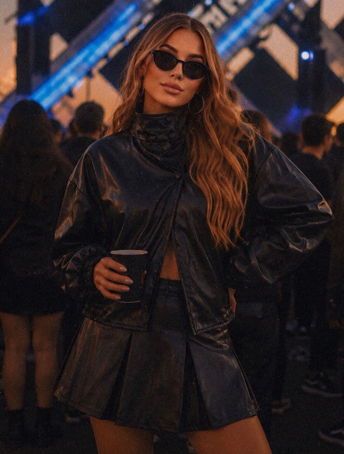 Jaqueta Kendra Courino Preto