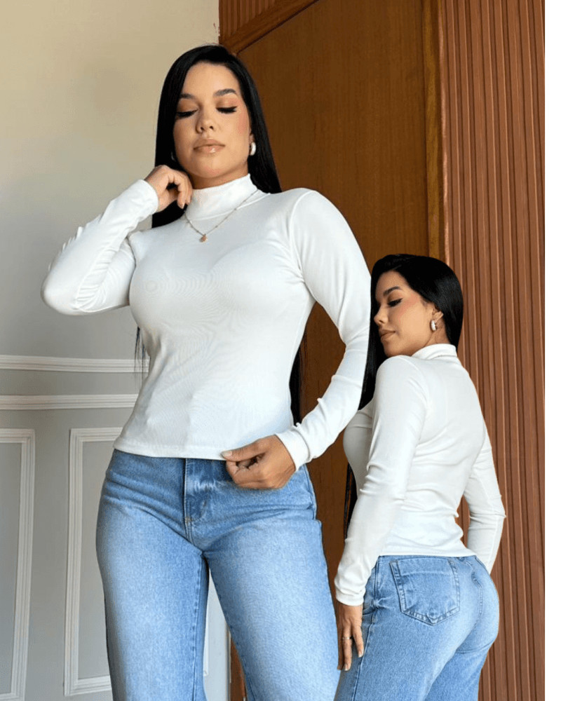 Blusa Canelada Térmica Peluciada Golinha