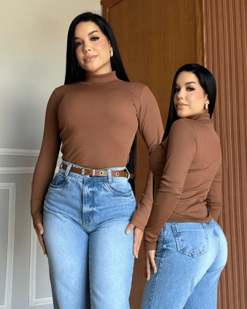 Blusa Canelada Térmica Peluciada Golinha