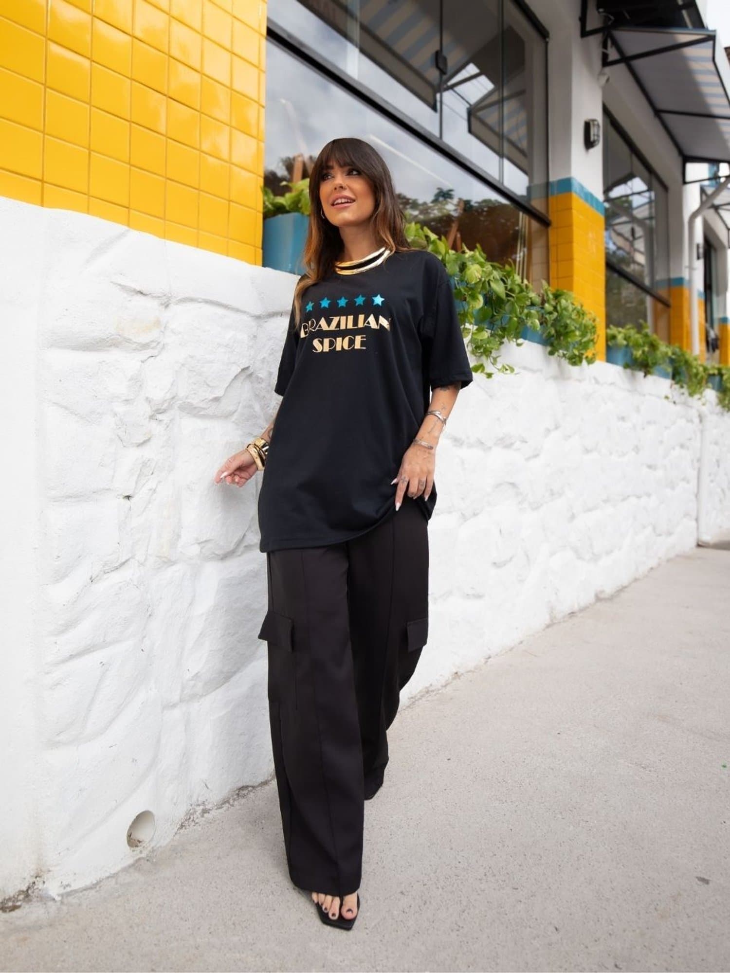 Max T-shirt Brasil Spice Preto