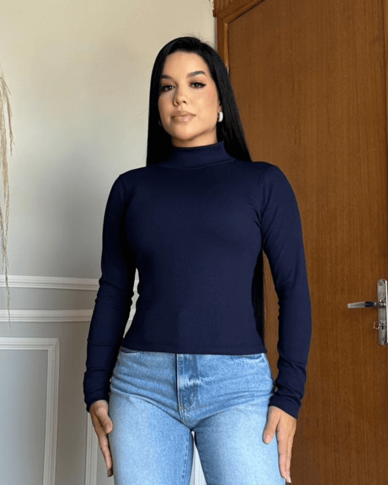Blusa Canelada Térmica Peluciada Golinha