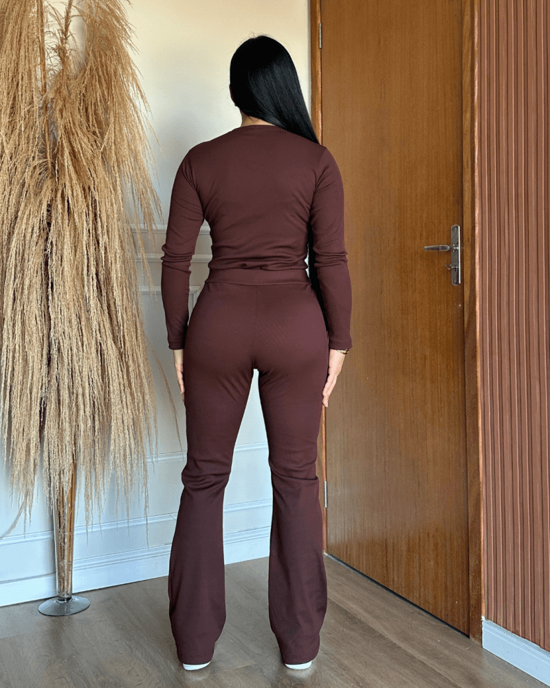 Conjunto Flare Ribana Canelada