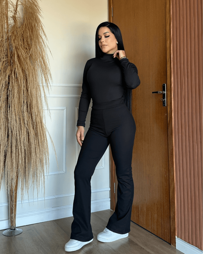 Conjunto Flare Ribana Canelada