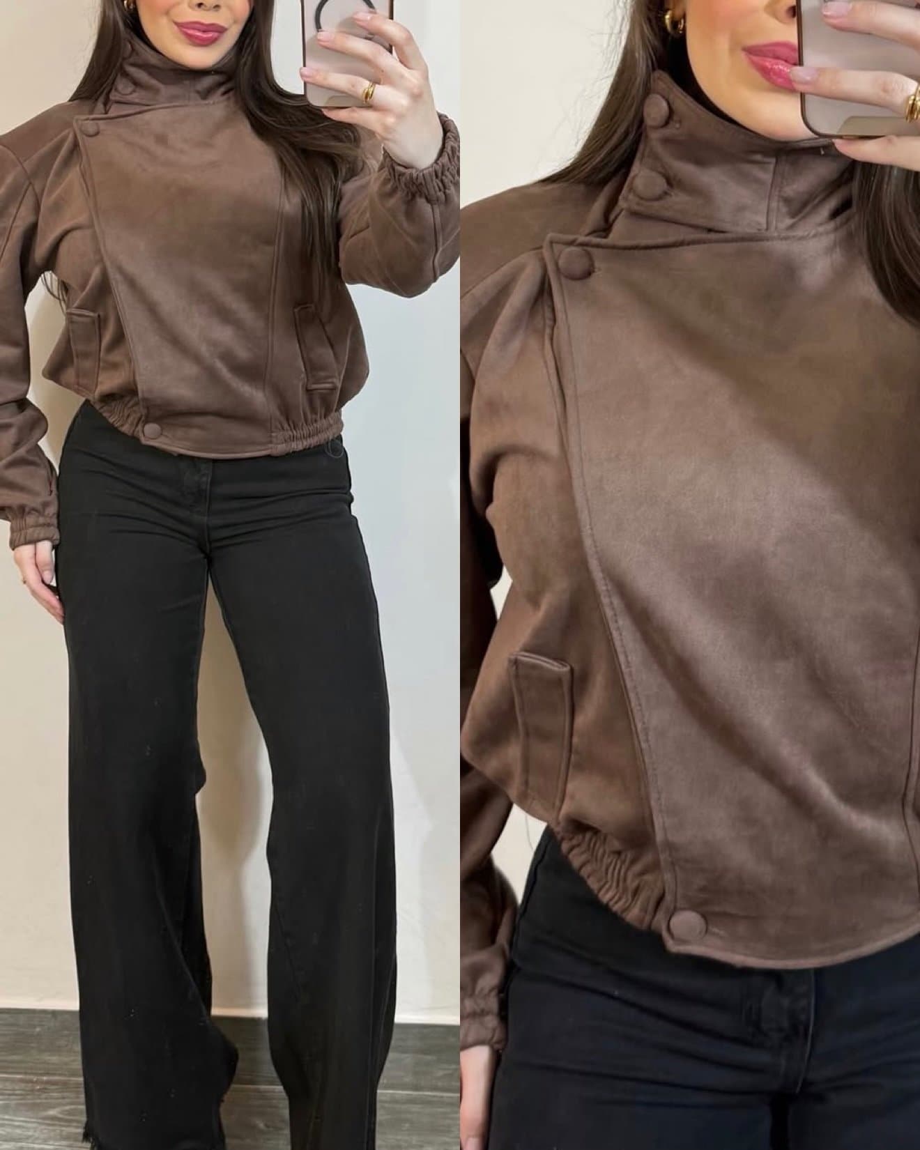 Jaqueta Kendra em Suede