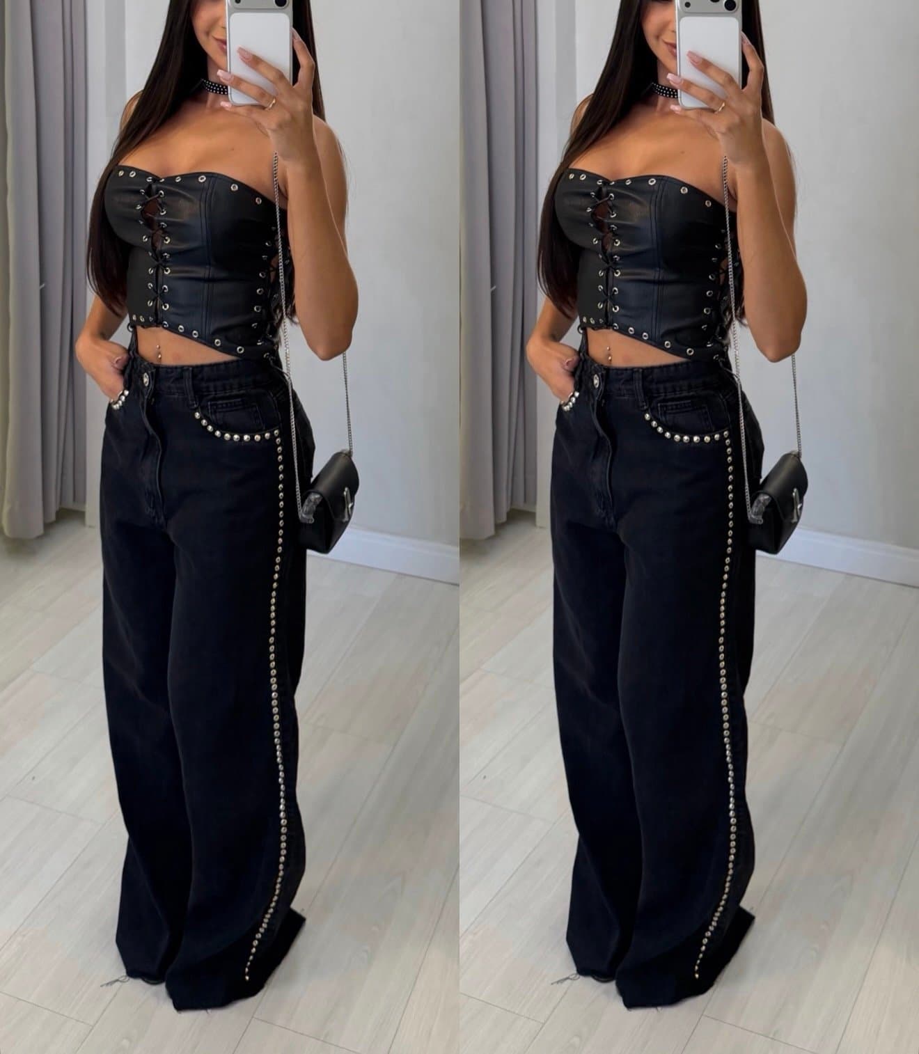 Cropped Corset Courino Premium Luxo