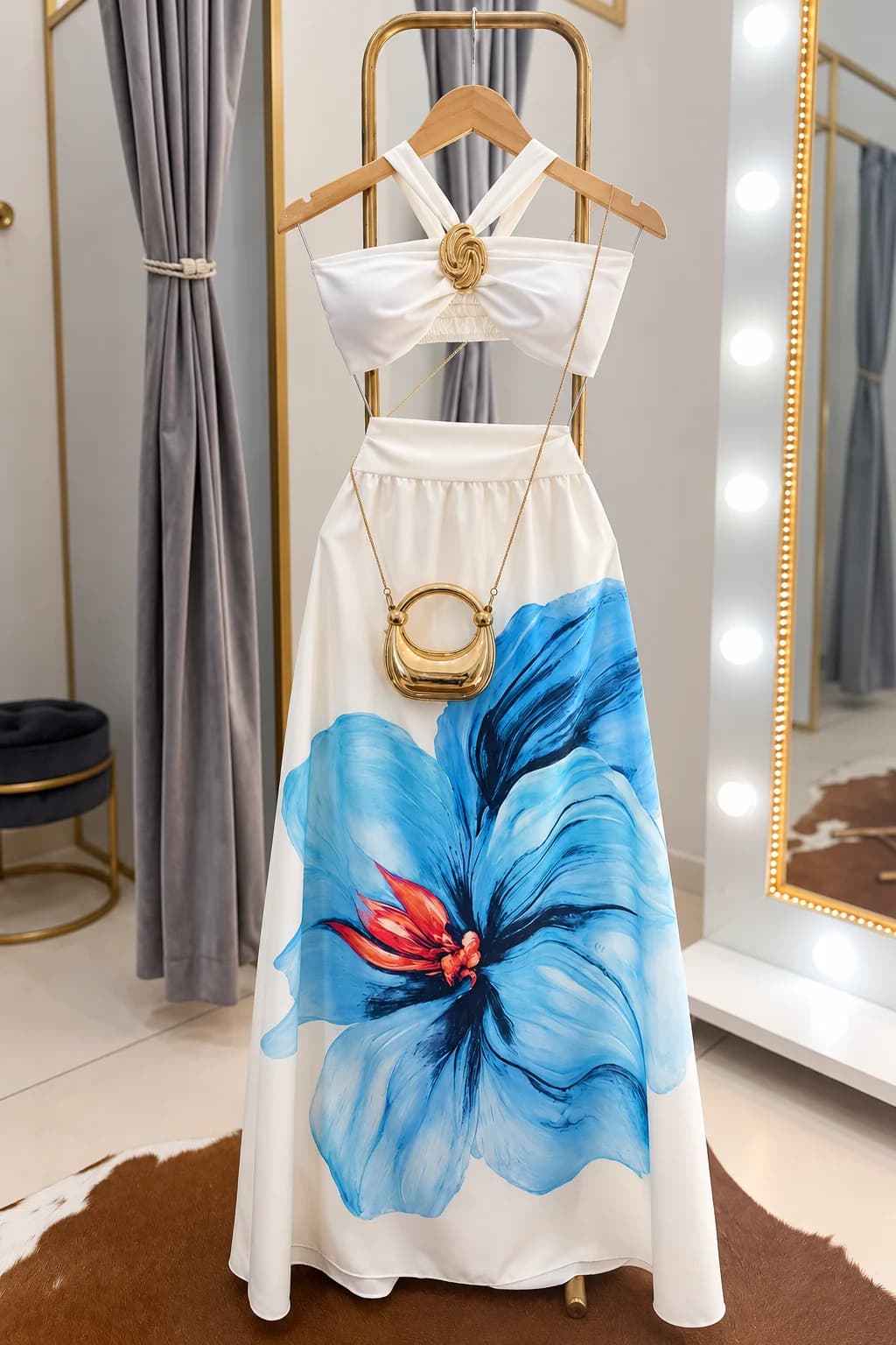 Conjunto Longo Estampado Flor