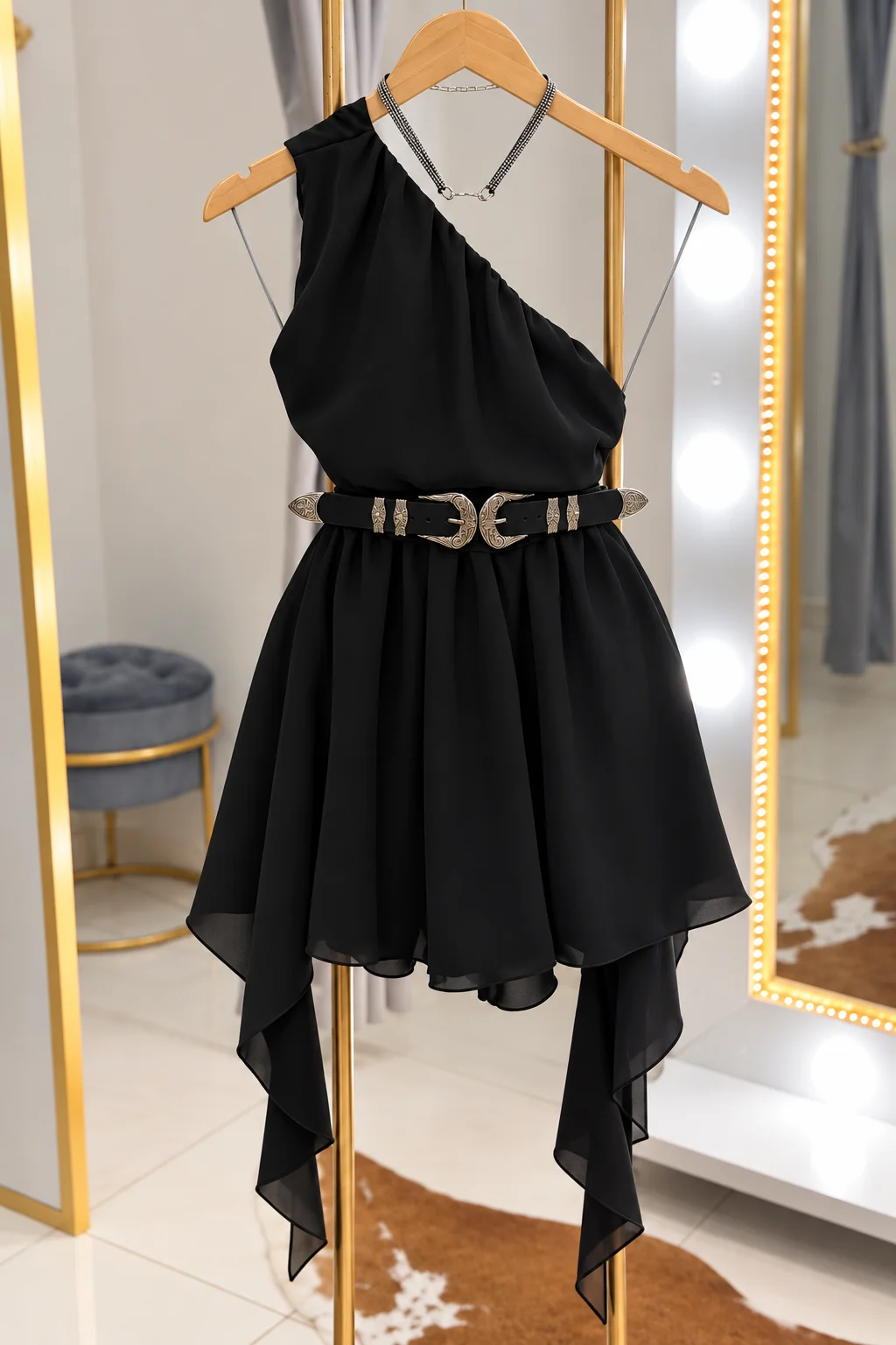 Vestido/macaquinho Chiffon Andréa