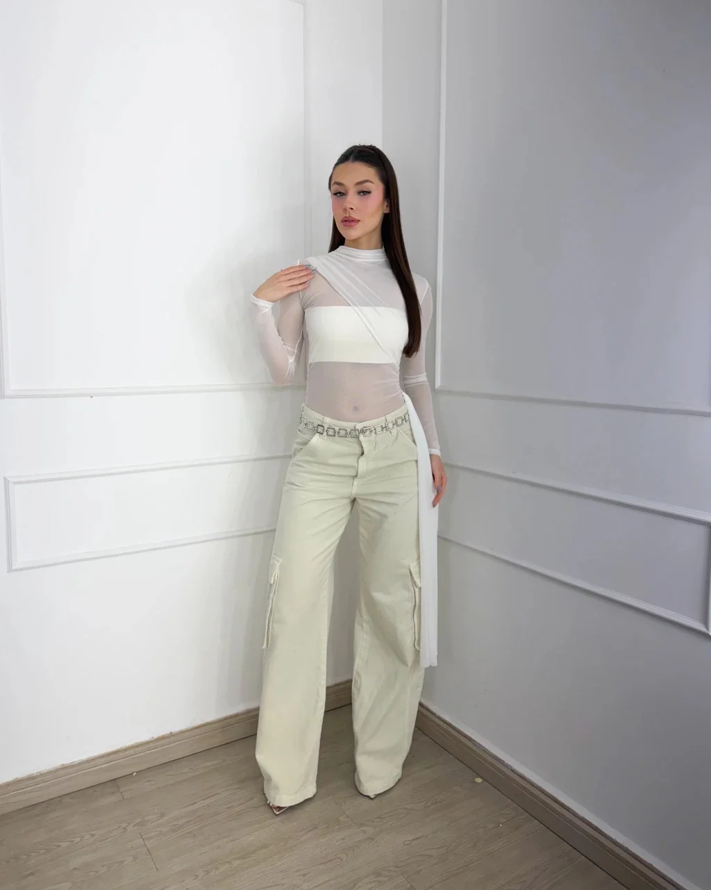 Blusa Assimétrica Tule Siena
