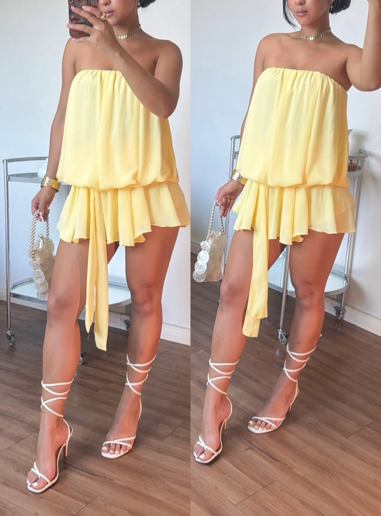 Vestido/macaquinho Chiffon Ellis