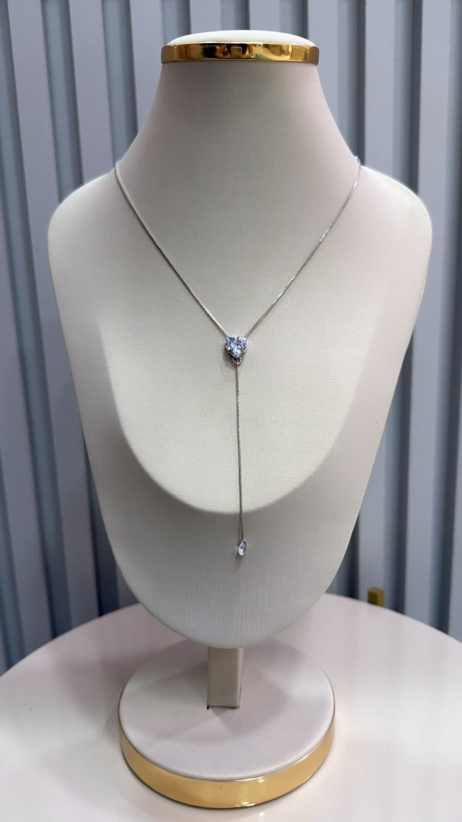 Colar Gravatinha Pedra