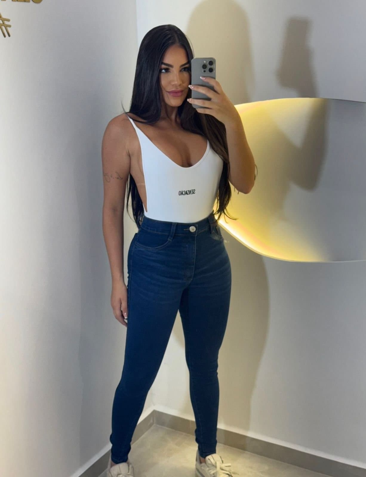 Calça Jeans Sensação Skinny Escuro