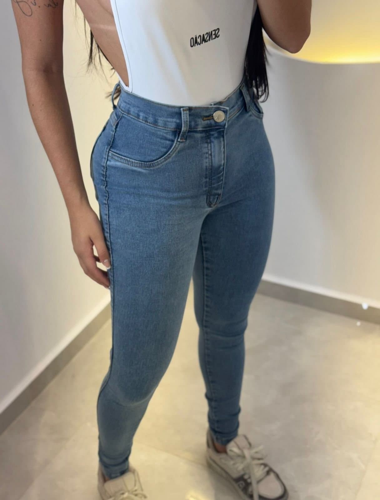 Calça Jeans Sensação Skinny Azul