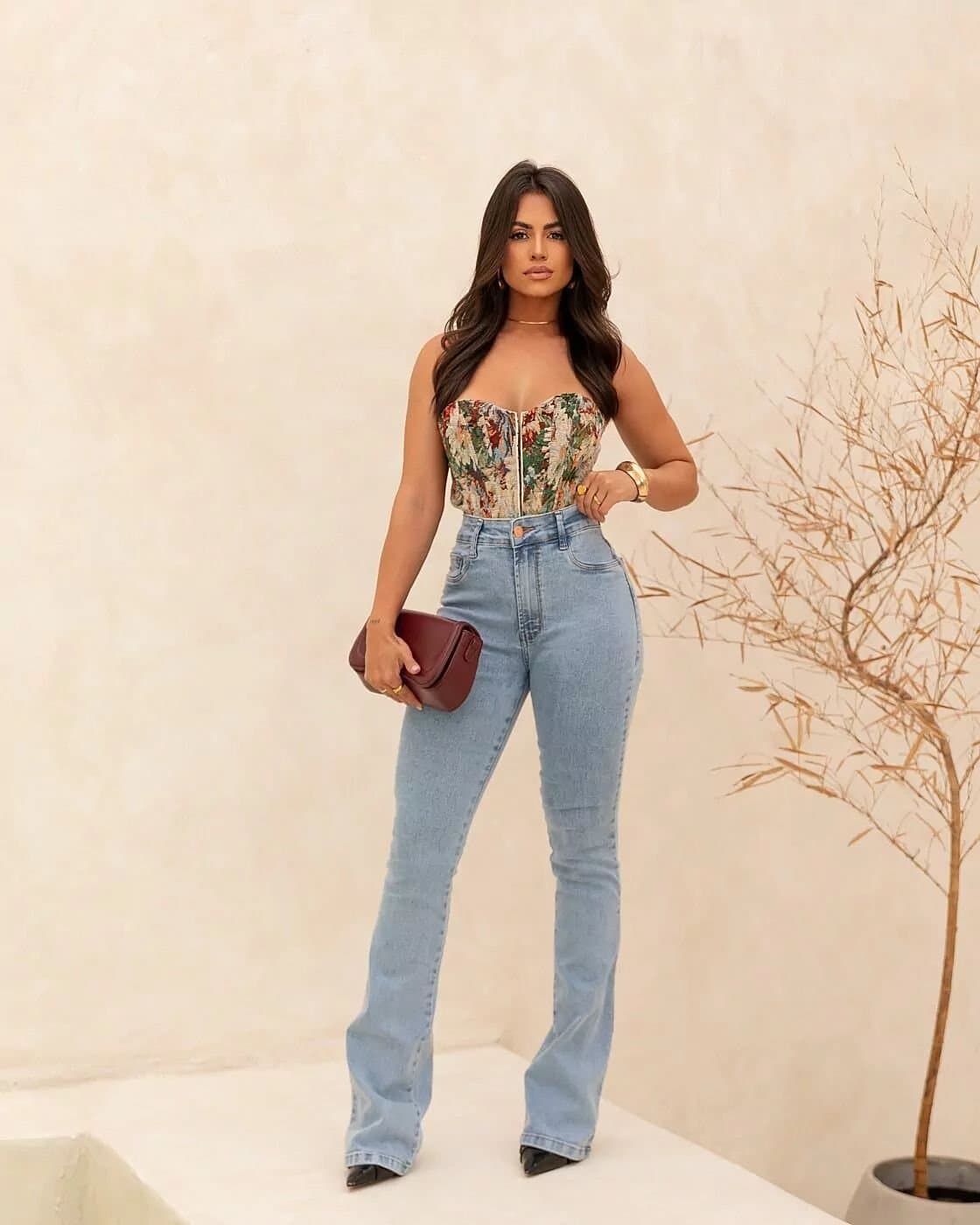 Calça Jeans Carmen Bot Cut Clara Flare