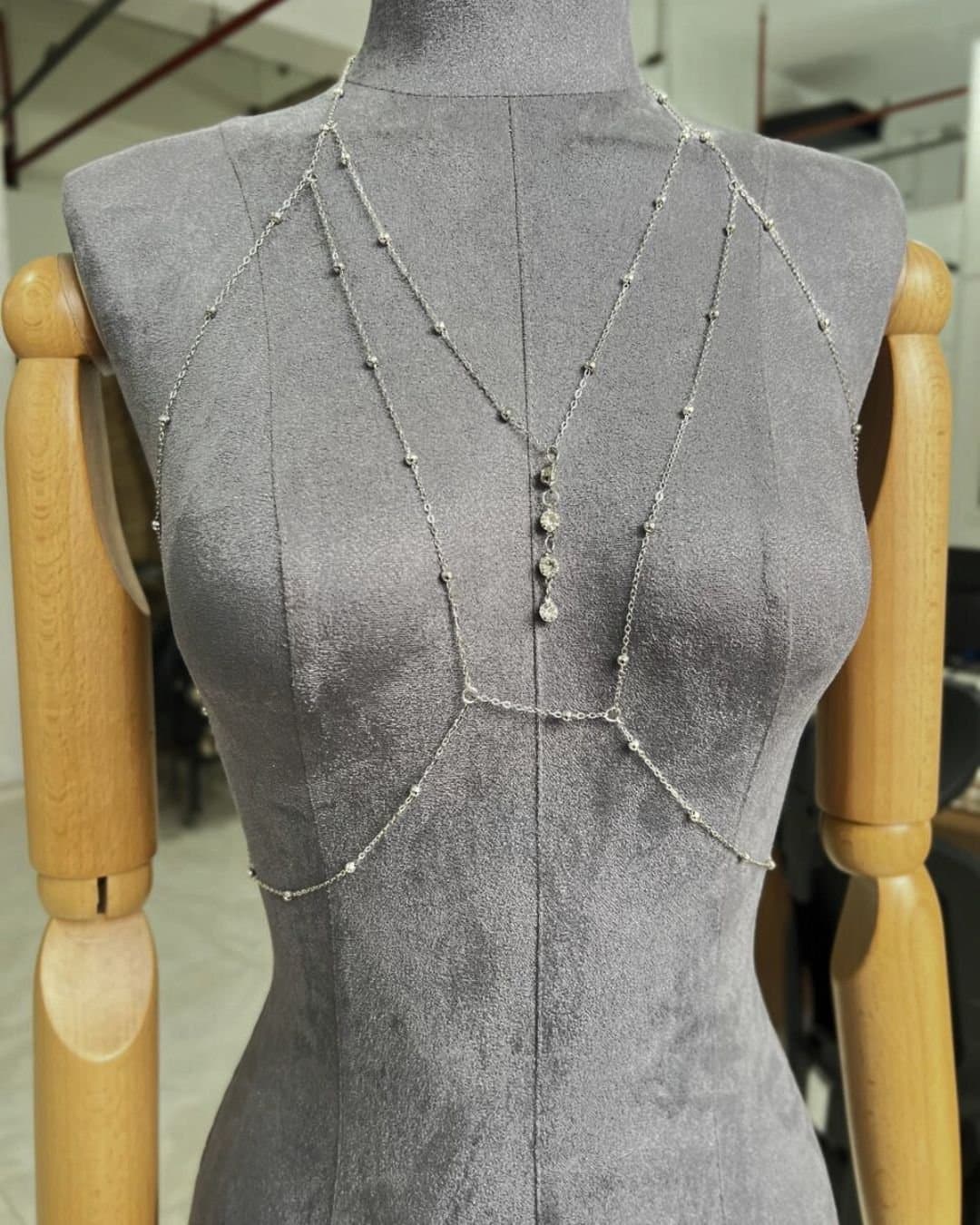 Body Chain Colar Prata
