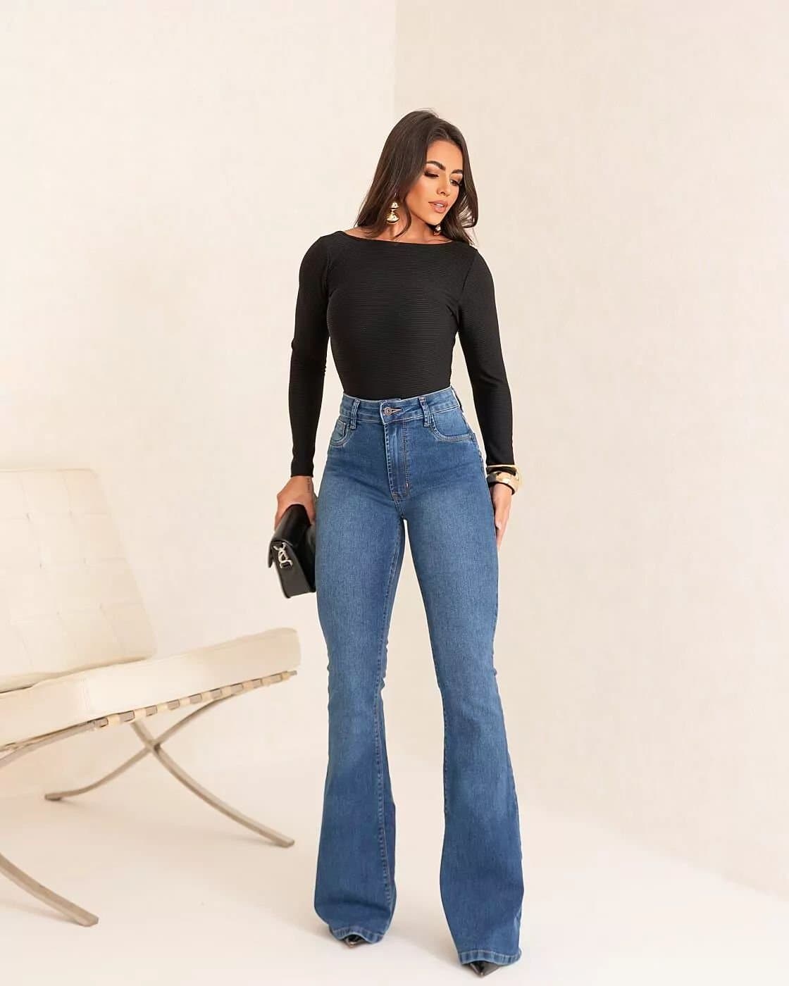 Calça Jeans Carmen Flare Lian