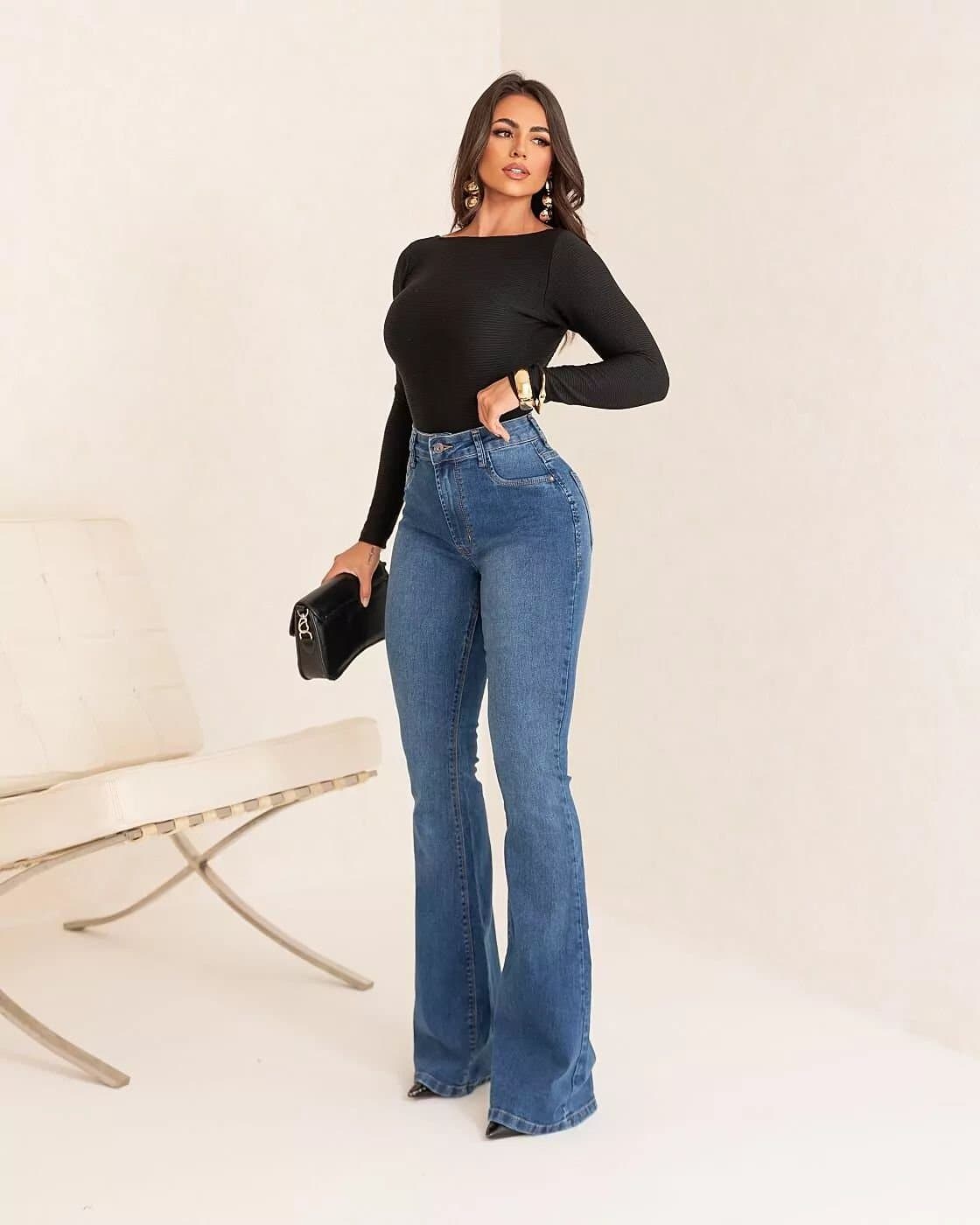 Calça Jeans Carmen Flare Lian