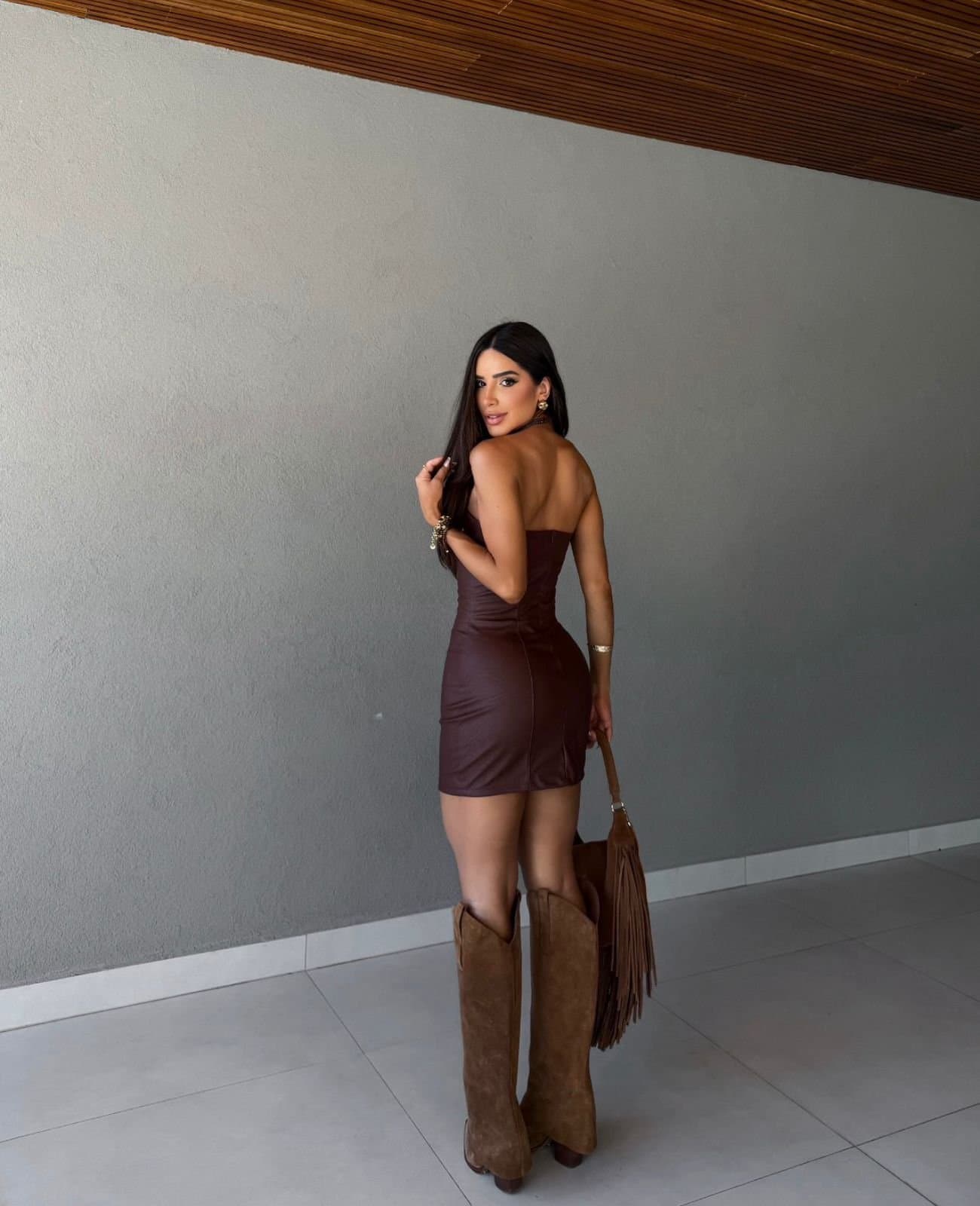 Vestido Courino Tomara que Caia Lis