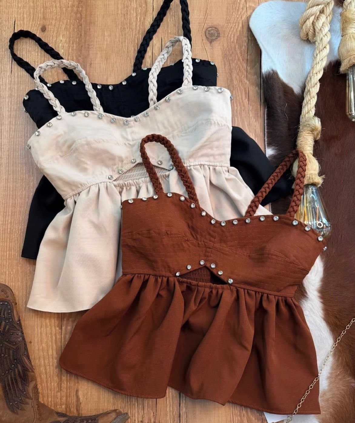 Blusa Bata com Strass