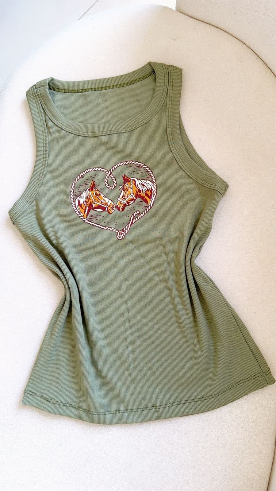 Regatinha Ribana Canelada Country Heart & Horse