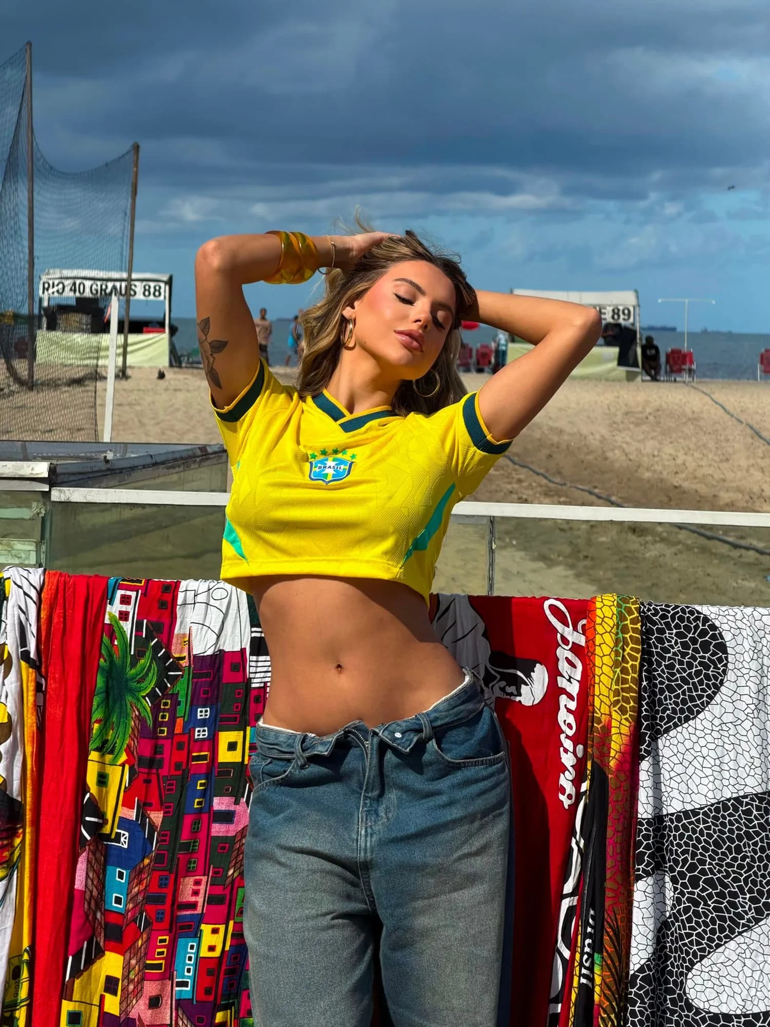 Cropped Camiseta Brasil