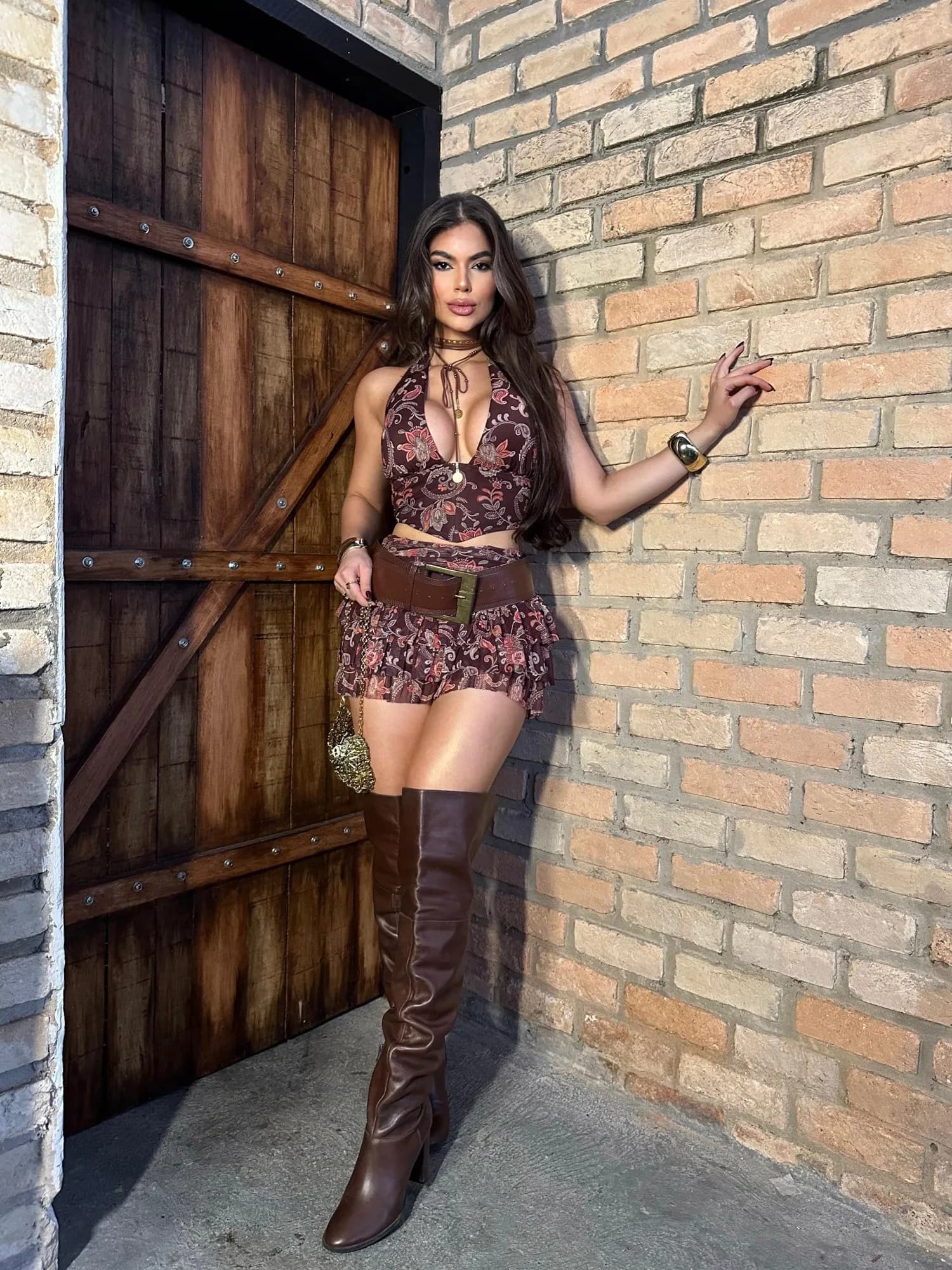 Conjunto de Tule Estampado Asheley