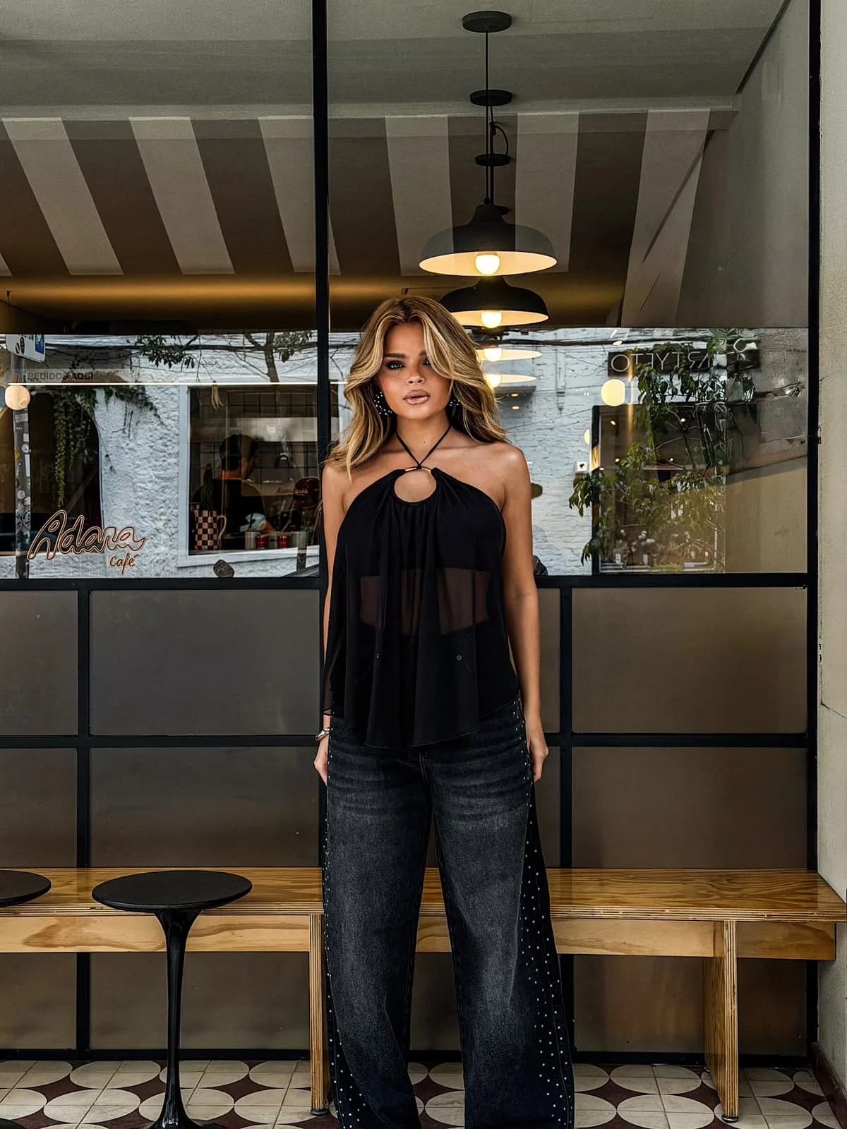Blusa Bata Tule Antonella Argola
