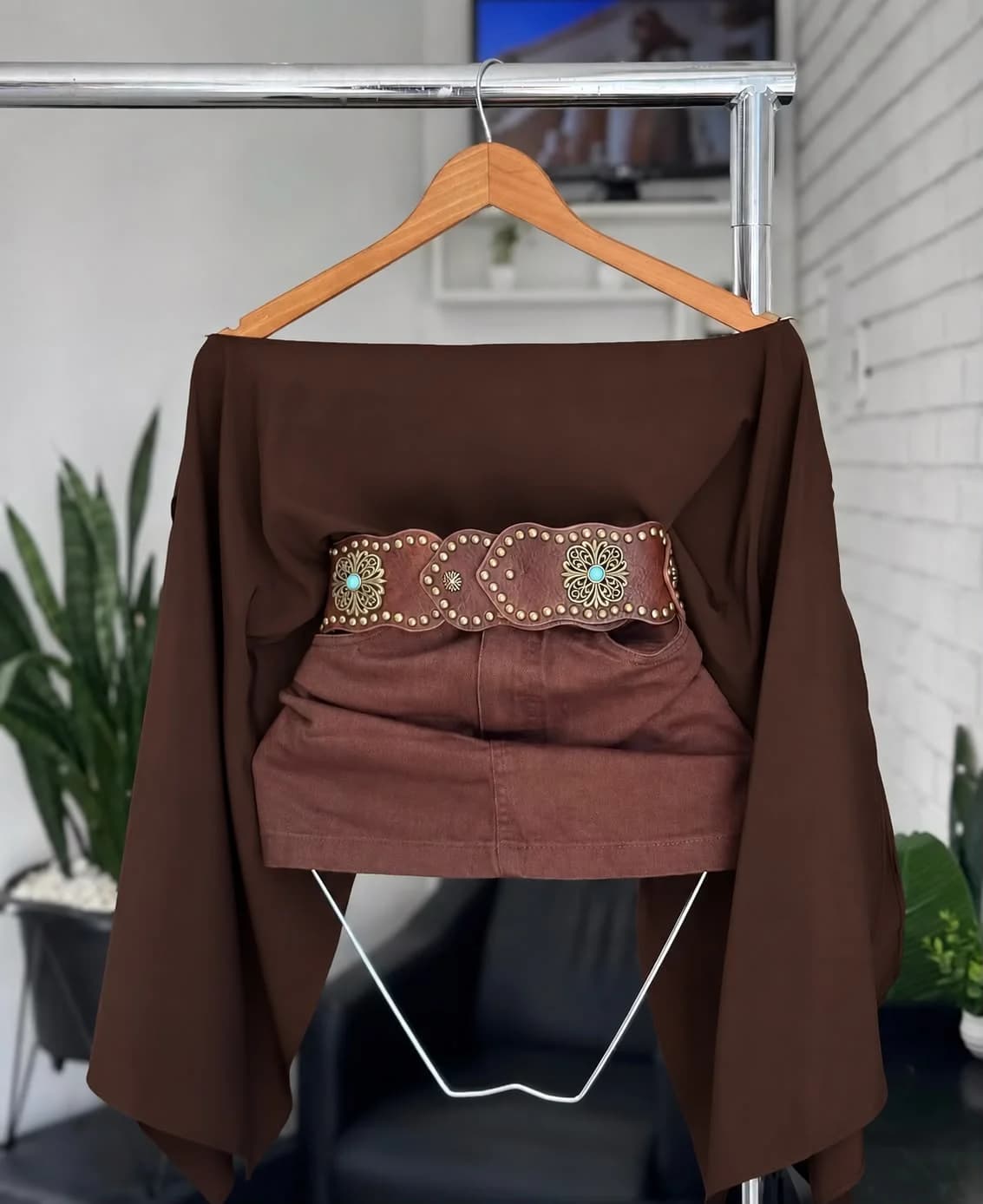 Blusa Bata Capa Multiformas + Top Merlin